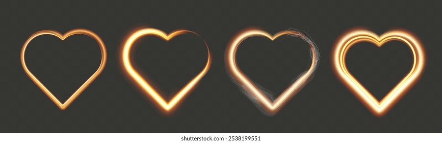  Light heart for holiday cards.Template for greeting banners..
Valentine's Day.Vector illustration.