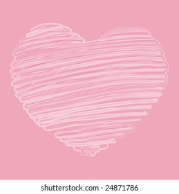 Light Heart on pink