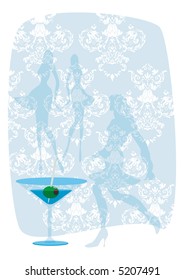 Light hen party background