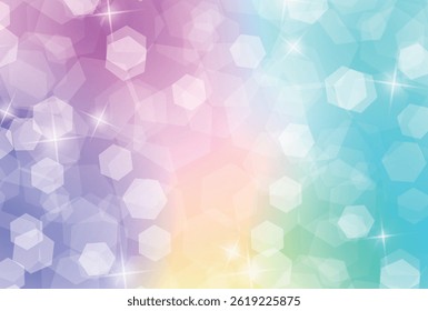 light hexagon colorful pattern background
