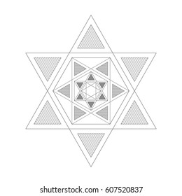 Light Hexagram Pattern