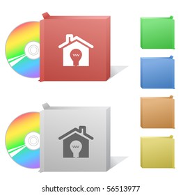 Light in home. Box with compact disc.