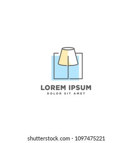 light home interior vector logo template