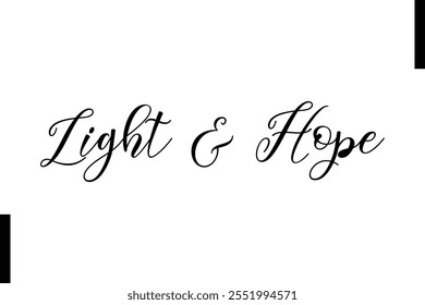 Light Hope text christmas holiday quotes istalist typography 