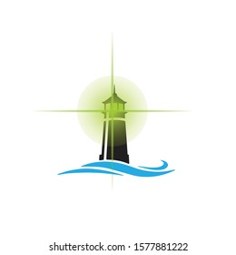 light house design vector and icon 