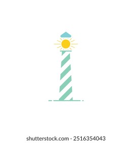 Light house Flat Icon Vector. Flat Icon.