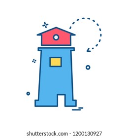 Light house icon design vector