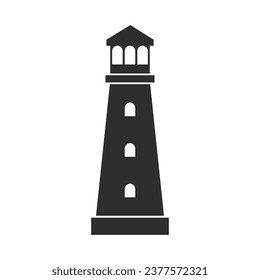Light House Icon Logo Template Illustration. 