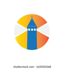 light house icon logo vector