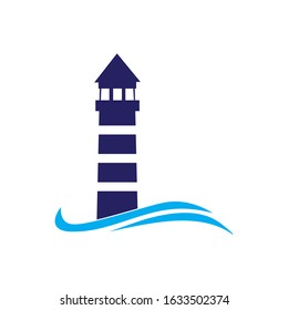 light house icon logo vector
