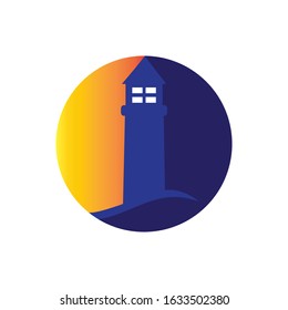 light house icon logo vector