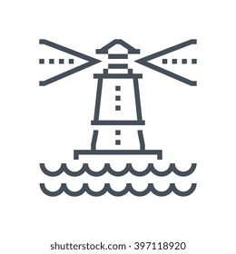 Light house icon suitable for info graphics, websites and print media and  interfaces. Line vector icon.