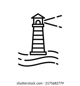Light house icon vector design template.