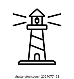 light house icon vector design template in white background