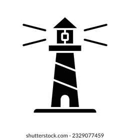 light house icon vector design template in white background