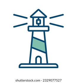 light house icon vector design template in white background