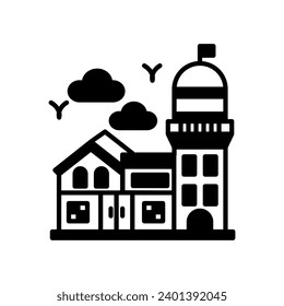 Light House icon in vector. Illustration