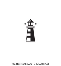light house icon vector ilustration logo design