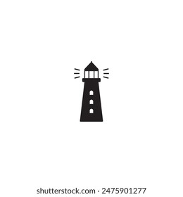 light house icon vector ilustration logo design