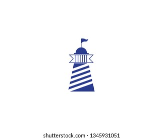 light house icon vector logo