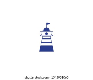 light house icon vector logo