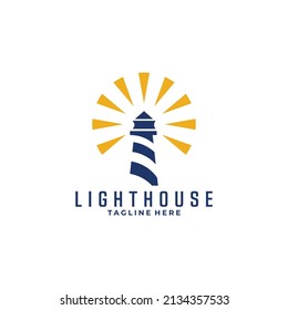 light house logo concept illustration