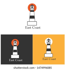 light house logo design illustrator