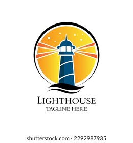 Light House Logo Design Template.