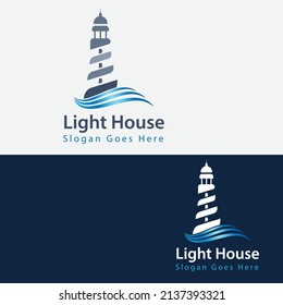 Design-Vorlage für Leuchtturm-Logos