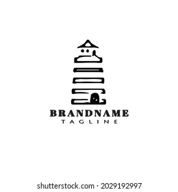light house logo icon design template modern vector illustration