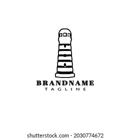 light house logo icon design template modern vector