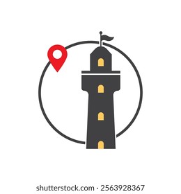 Light House Logo icon Design