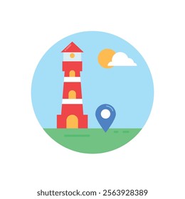 Light House Logo icon Design