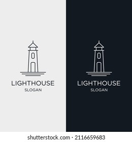 Logo-Symbol für Leuchtturm-Design-Vorlage 