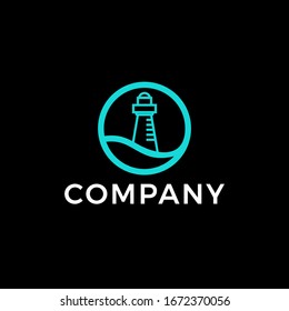 light house logo template design