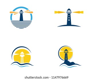 Light House Logo Template icon vector illustration 