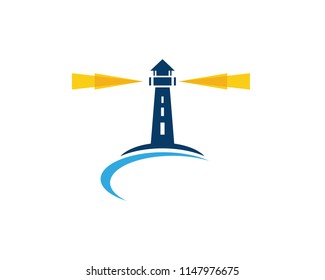 Light House Logo Template icon vector illustration 