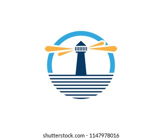 Light House Logo Template icon vector illustration 