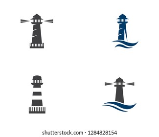 Light House Logo Template icon vector illustration 