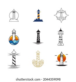 Light House Logo Template icon vector illustration 
