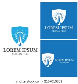 Light House Logo Template icon vector illustration 