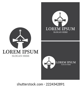 Light House Logo Template icon vector illustration 