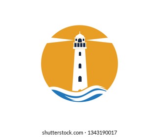 Light House Logo Template Illustration