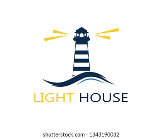 Light House Logo Template Illustration