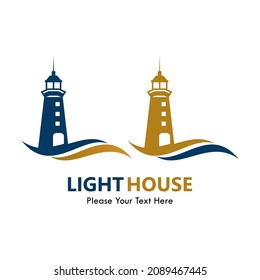 Light house logo template illustration