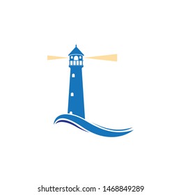 Light House Logo Template vector illustration