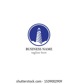 Light house logo template vector icon design