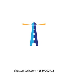 Light house logo template vector icon design