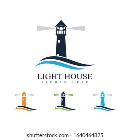 Light House Logo Template vector illustration