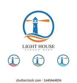 Light House Logo Template vector illustration